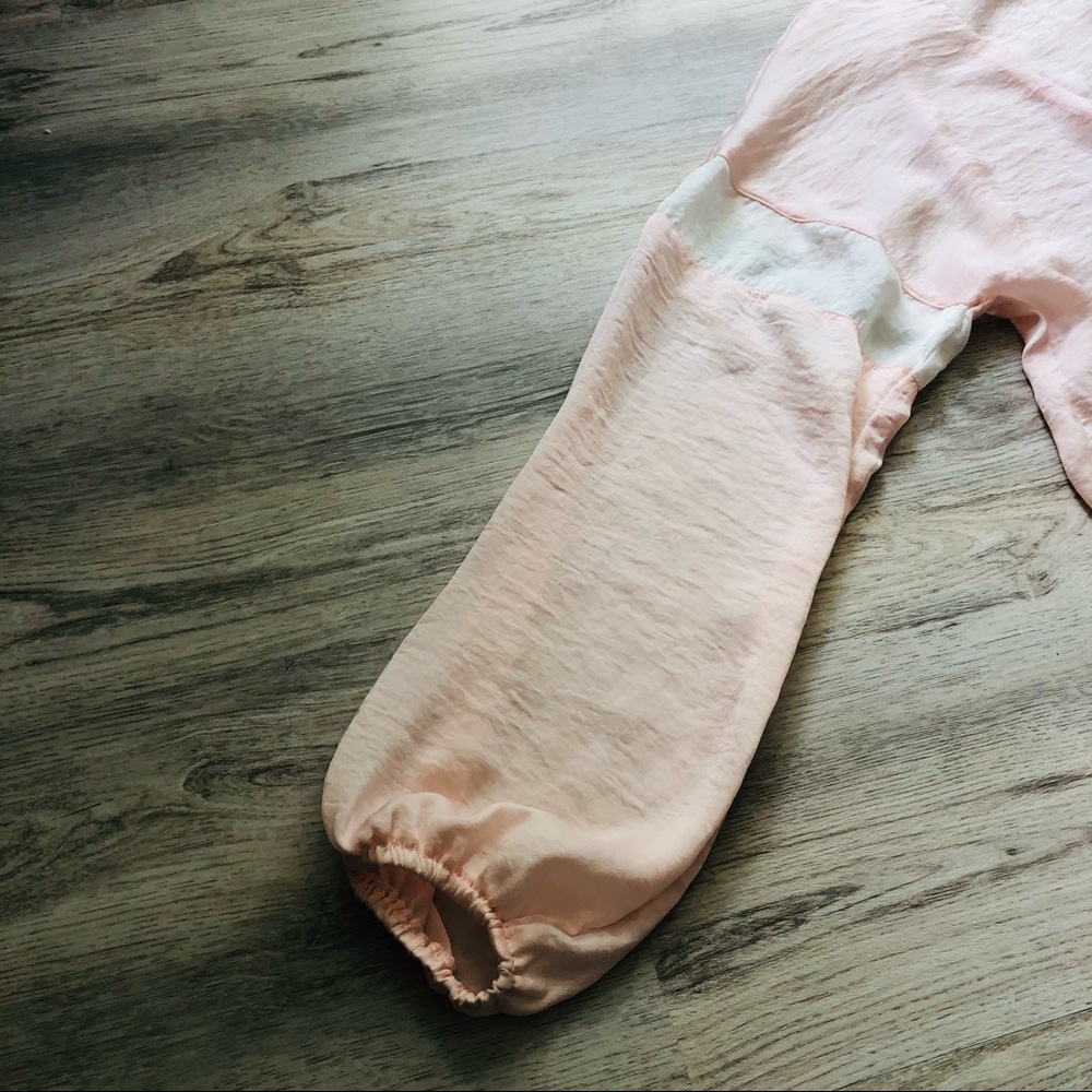 Missguided blush pink pullover half zip top sz 6 - Picture 10 of 10